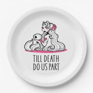 Assiettes En Carton Jusqu'à ce que la mort nous sépare Classique – Par