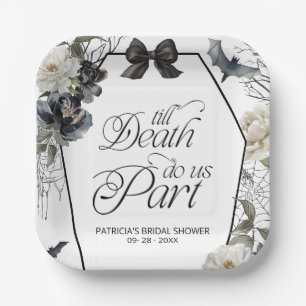 Assiettes En Carton Jusqu'à ce que la mort nous sépare Fête prénuptial