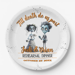 Assiettes En Carton Jusqu'à ce que la mort nous sépare Mariage d'Hallo