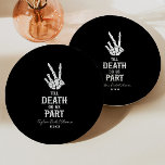 Assiettes En Carton Jusqu'à la mort Faisons-nous partie Fête des marié<br><div class="desc">Ce sont noir jusqu'à la mort Do Us Part Gothique Éffrayant squelette plaque de Fête des mariées papier!</div>