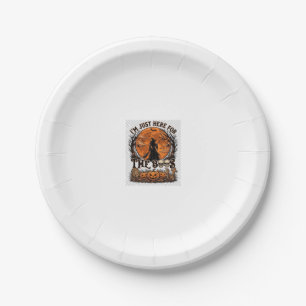 Assiettes En Carton Juste ici Boos Halloween Sorcière Lune Citrouilles