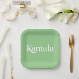 Assiettes En Carton Kamala Brat Kamala Harris présidente 2024
