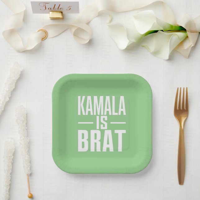 Assiettes En Carton Kamala est une peste  (Mariage)