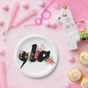 Assiettes En Carton Kamala Harris Flowers - Comma la Floral tendance