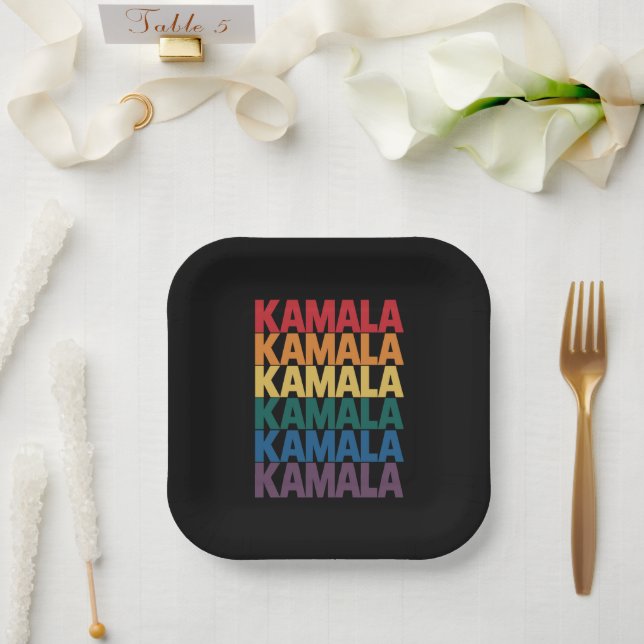 Assiettes En Carton Kamala Harris LGBTQ Gay pride Lesbian Fun Cadeau (Mariage)