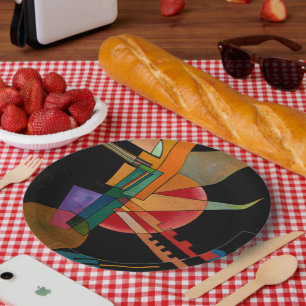 Assiettes En Carton Kandinsky - Interprétation Abstraite