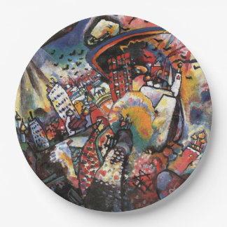 Assiettes En Carton Kandinsky Moscou I Cityscape peinture Abstraite