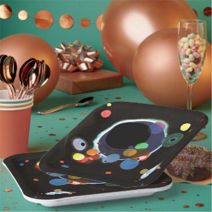 Assiettes En Carton Kandinsky - Plusieurs cercles Plaques de papier