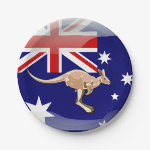 Assiettes En Carton Kangourou australien