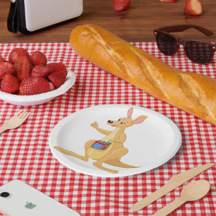 Assiettes En Carton Kangourou futé