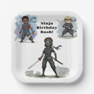 Assiettes En Carton Karate Ninja Boy's Birthday Bash