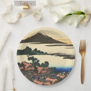 Assiettes En Carton Katsushika Hokusai Dawn dans la province de Kai