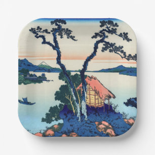 Assiettes En Carton Katsushika Hokusai - Lac Suwa dans la province de 