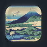 Assiettes En Carton Katsushika Hokusai - Umegawa dans la province de S<br><div class="desc">Umegawa dans la province de Sagami,  l'une des trente six vues du Mont Fuji - Katsushika Hokusai,  1830</div>