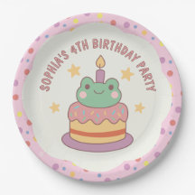 Kawaii Frog gâteau d'anniversaire personnalisé