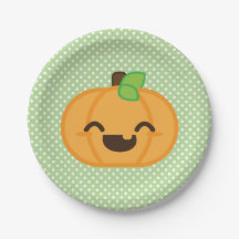 Kawaii Jackolantern Citrouille Plaques de papier H