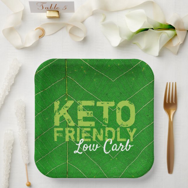Assiettes En Carton Keto Friendly Low Carb (Mariage)