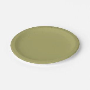 Assiettes En Carton Khaki