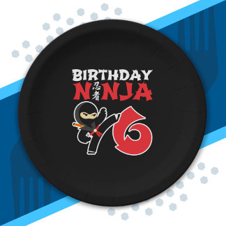 Assiettes En Carton Kids Birthday Ninja