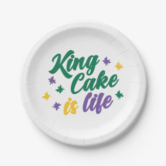 Assiettes En Carton King Cake est la vie