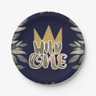 Assiettes En Carton King of Wild Things ONE 1st Birthday Party