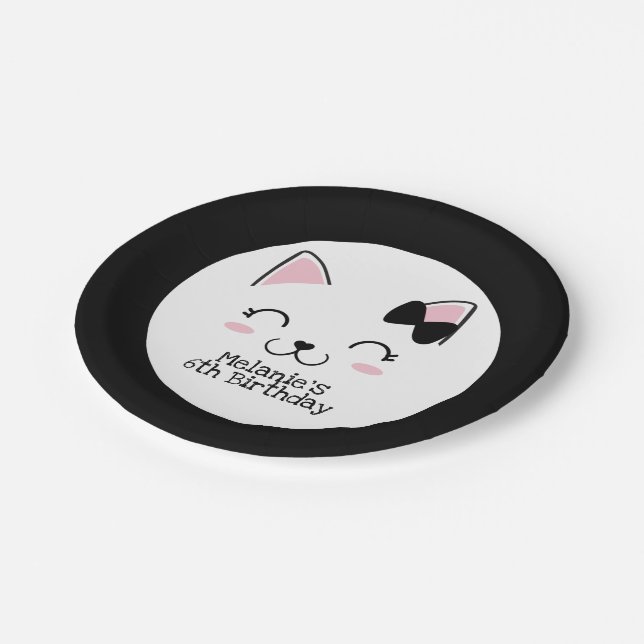 Assiettes En Carton Kitty Cat (Angle)