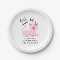 Kitty Chat fête d'anniversaire | Pawty Pink