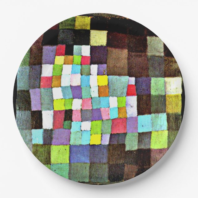Assiettes En Carton Klee - Abstraction avec référence... (Devant)