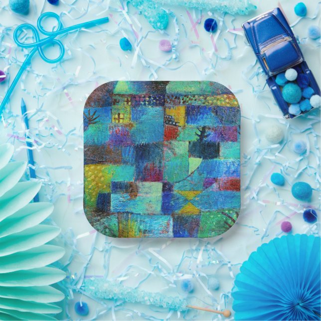 Assiettes En Carton Klee - Jardin en terrasse (Fête)