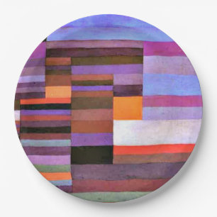 Assiettes En Carton Klee - Le feu en soirée