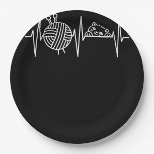 Assiettes En Carton Knit Crochet Knitter Cadeau Crochet mouton Knittin