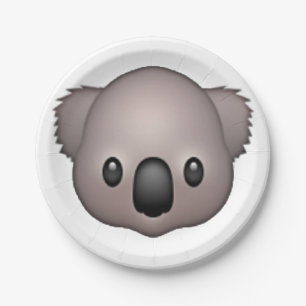 Assiettes En Carton Koala - Emoji