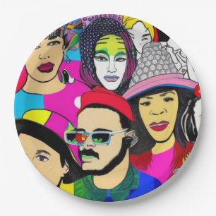 Assiettes En Carton La diversité est amusante