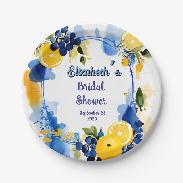 Assiettes En Carton La Dolce Vita (Devant)