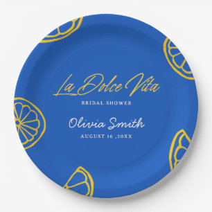 Assiettes En Carton La Dolce Vita Italian Minimaliste enterrement de v