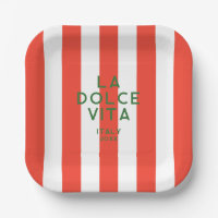 La Dolce Vita Italie Red Cabana