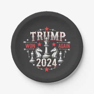 Assiettes En Carton La Fière Maga Trump remporte à nouveau la Journée