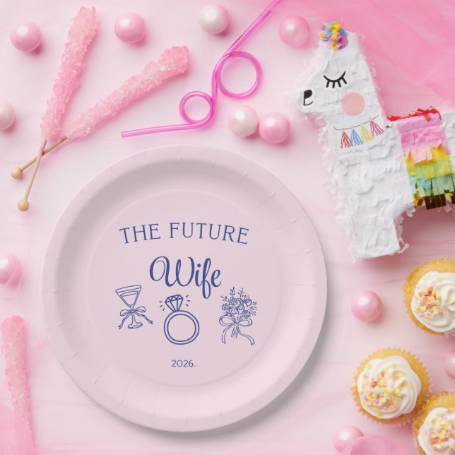 Assiettes En Carton La future épouse  (Fête)