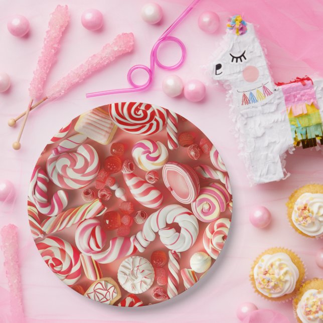 Assiettes En Carton La gourmandie en déco (Fête)