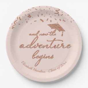 Assiettes En Carton La grande aventure commence Fête de fin d'études R