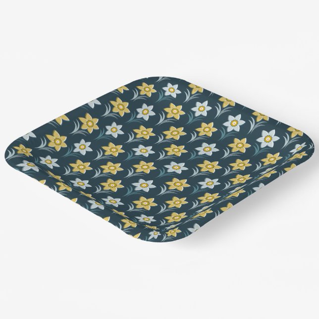 Assiettes En Carton La jonquille dansante (Angulaire)