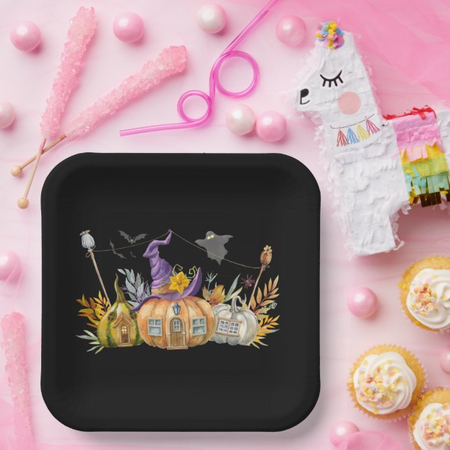 Assiettes En Carton La Maison des Pompiers haunted (Fête)