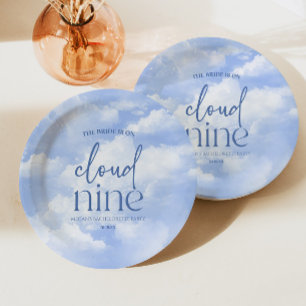 Assiettes En Carton La mariée est sur un nuage Bachelorette Party