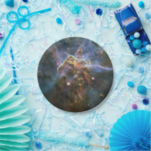 Assiettes En Carton La montagne mystique en Carina Nebula Espace Hubbl