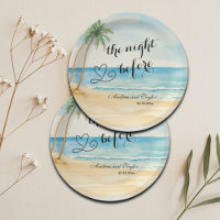 La nuit d'avant plage et palmiers Mariage
