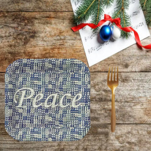 Assiettes En Carton La paix abonde