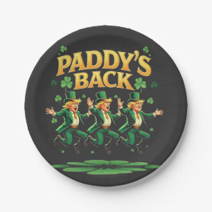 Assiettes En Carton La Saint-Patrick drôle de retour de Trump Léopard