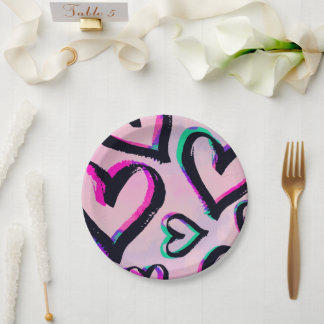 Assiettes En Carton La Saint-Valentin