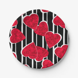 Assiettes En Carton la Saint-Valentin