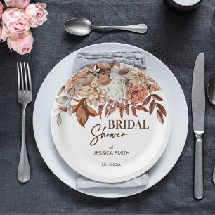 Assiettes En Carton La vaisselle de douche de la nuptiale du désert